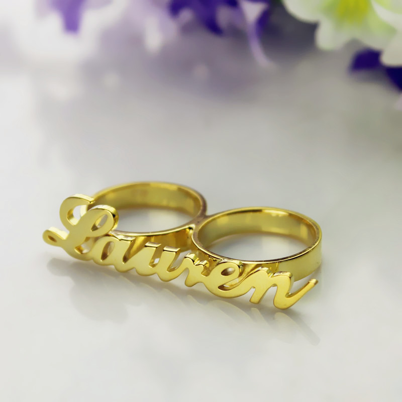 Gold name ring product image