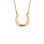 18ct Gold Plated Engraved Horseshoe Necklace	