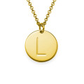 18ct Gold Plated Initial Charm Necklace 18ct gold plated initial charm necklace with capital letter pendant