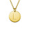 18k Gold Plated Initial Charm Necklace	