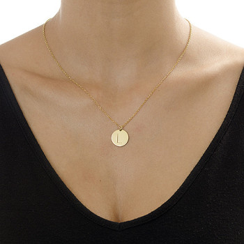 18k Gold Plated Initial Charm Necklace 18k Gold Plated Initial Charm Necklace