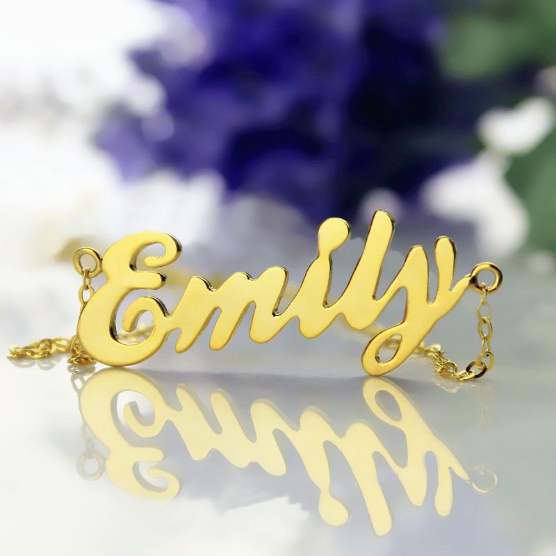 Gold Script Love Necklace Gold script love necklace image