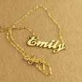 Gold Script Necklace Gold script necklace image