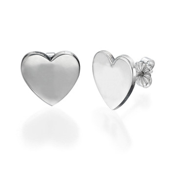 Heart Initial Earrings Heart Initial Earrings