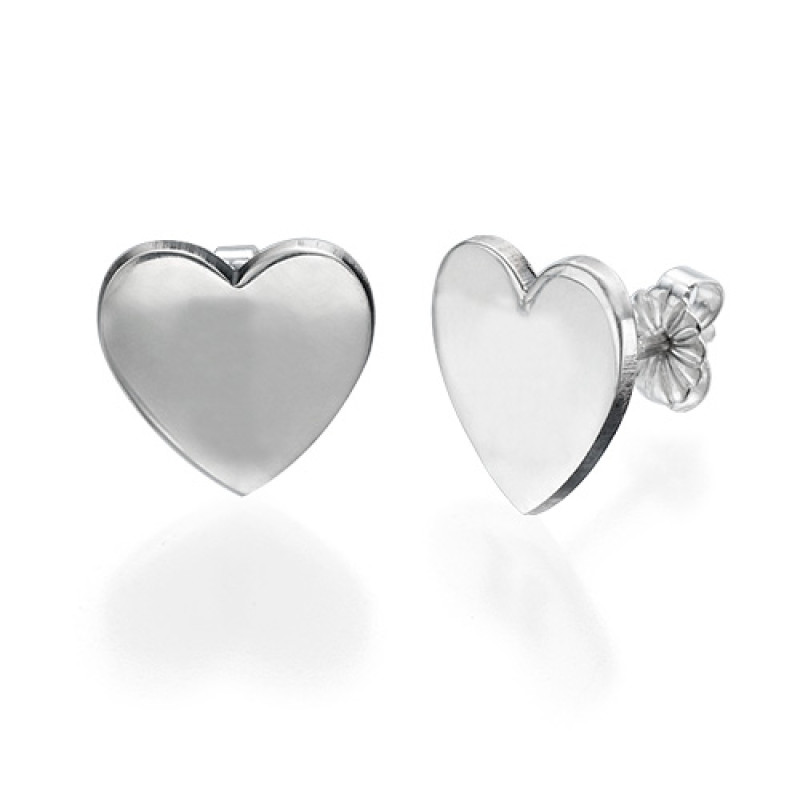 Heart Initial Earrings product view Heart initial earrings product view