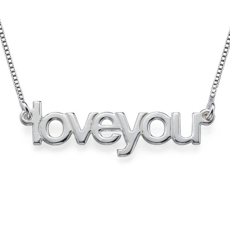 Personalised I Love You Necklace Personalised I Love You Necklace
