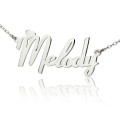 Personalised Fiolex heart name necklace detail image