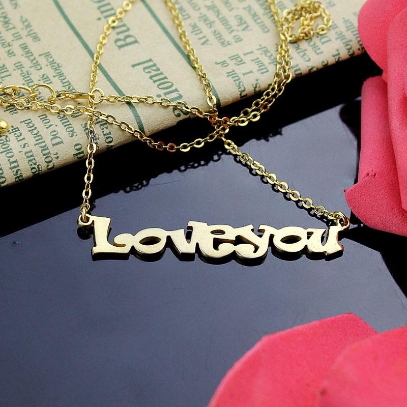 Ravie Font Name Necklace Ravie Font personalised name necklace gallery image