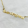 Personalised Ravie Font Necklace Personalised Ravie Font name necklace gallery image