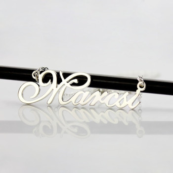 Personalised Nameplate Necklace Sterling Silver