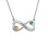 Infinity Heart Necklace with Engraving	