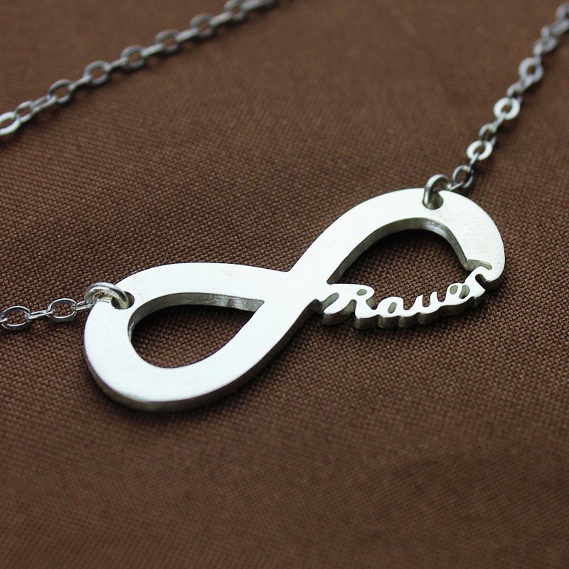 Sterling Silver Infinity Name Necklace Sterling Silver Infinity Name Necklace