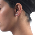 Infinity Stud Earrings with Initial Infinity stud earrings with optional initial, product view
