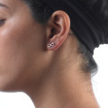 Infinity Stud Earrings with Initial Infinity stud earrings with optional initial, product view