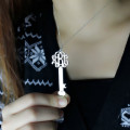 Initial monogram necklace design