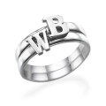 Initial Ring in Sterling Silver Initial ring in sterling silver