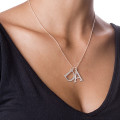 Initials Necklace in Silver Sterling silver personalised initials necklace