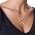 Initials Necklace in Silver Sterling silver personalised initials necklace