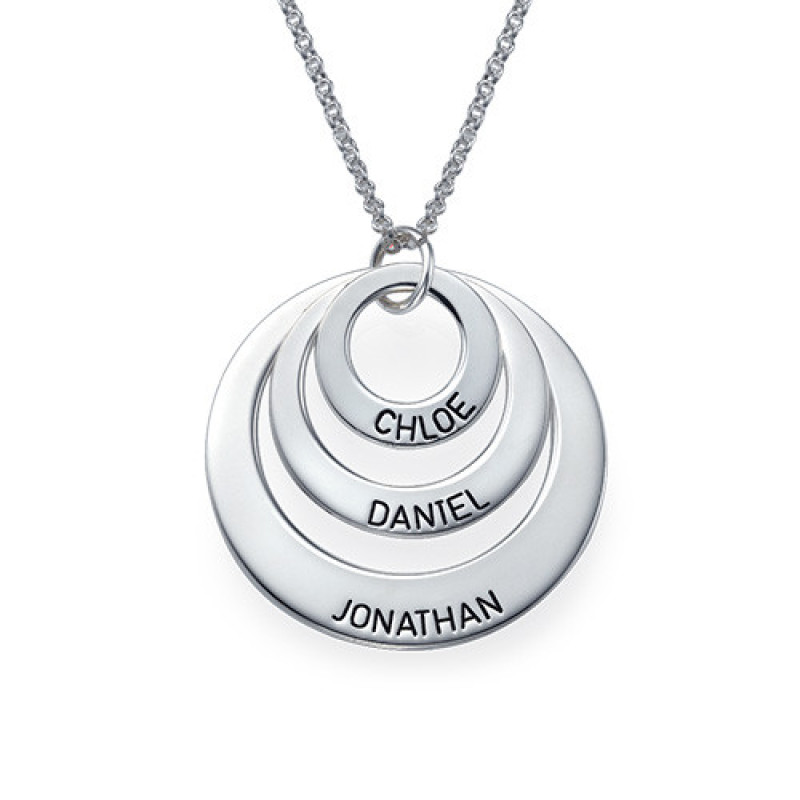 Jewellery for Mums Three Disc Necklace Three-disc necklace for mums