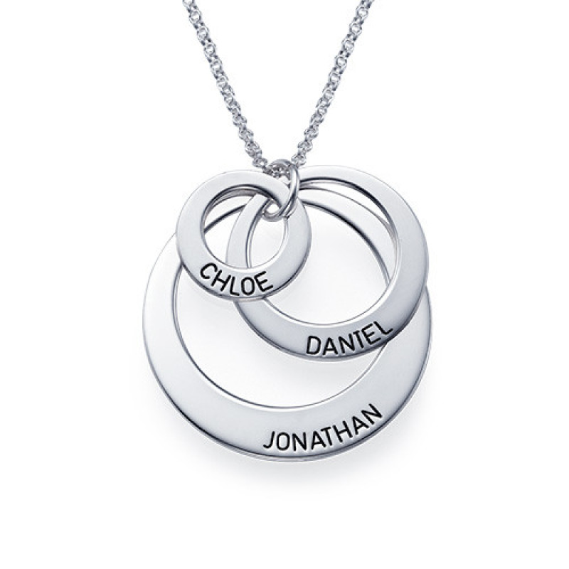 Jewellery for Mums Three Disc Necklace Three-disc necklace for mums