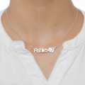 Kitten Nameplate Necklace for Girls Kitten nameplate necklace for girls product image