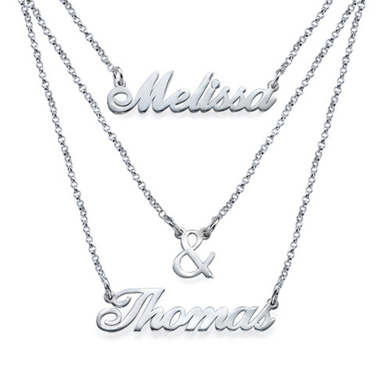 Layered personalised name necklace product image