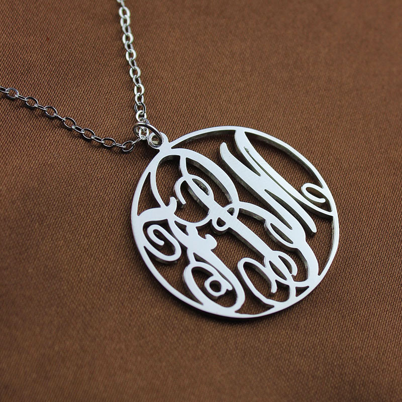 Love monogram necklace design