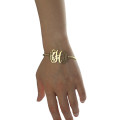 Monogram Initial Bracelet Product View 18ct gold plated monogram initial bracelet product view