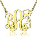 Personalised initial monogram necklace with heart Love charm
