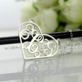 Monogram letter necklace design