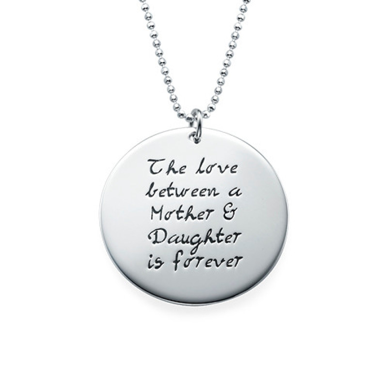 Mother Daughter Set of Three Engraved Necklaces Set of three engraved mother and daughter necklaces