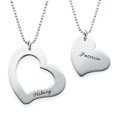Mum Is My Heart Mother Daughter Necklaces Mum Is My Heart mother and daughter matching heart necklaces