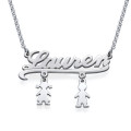 Mummy Name Necklace with Kids Charms Mummy name necklace with kids charms