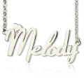 Personalised Fiolex heart name necklace