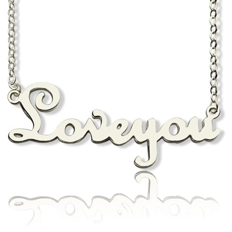 Personalised cursive name necklace