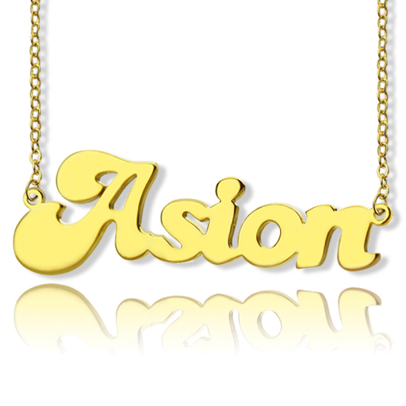 Personalised BANANA Font Style Name Necklace Personalised BANANA font style name necklace