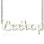 Personalised Letter Name Necklace Sterling Silver