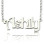 Sterling Silver Harrington Font Name Necklace