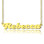 Personalised 18ct Solid Gold Puff Font Name Necklace