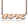Capital Puff Font Personalised Name Necklace Capital Puff font personalised name necklace