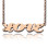 18ct Rose Gold Plated Capital Puff Font Name Necklace