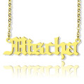 Personalised Old English name necklace