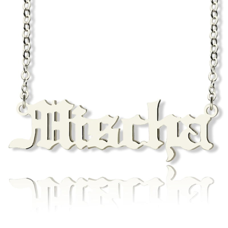 Old English font personalised name necklace product image