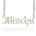Old English-style personalised name necklace