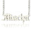Old English Name Necklace Sterling Silver