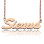 18ct Rose Gold Plated Sienna Style Name Necklace