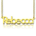 Personalised Rebecca-style nameplate necklace