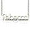 Solid White Gold Rebecca Style Name Necklace