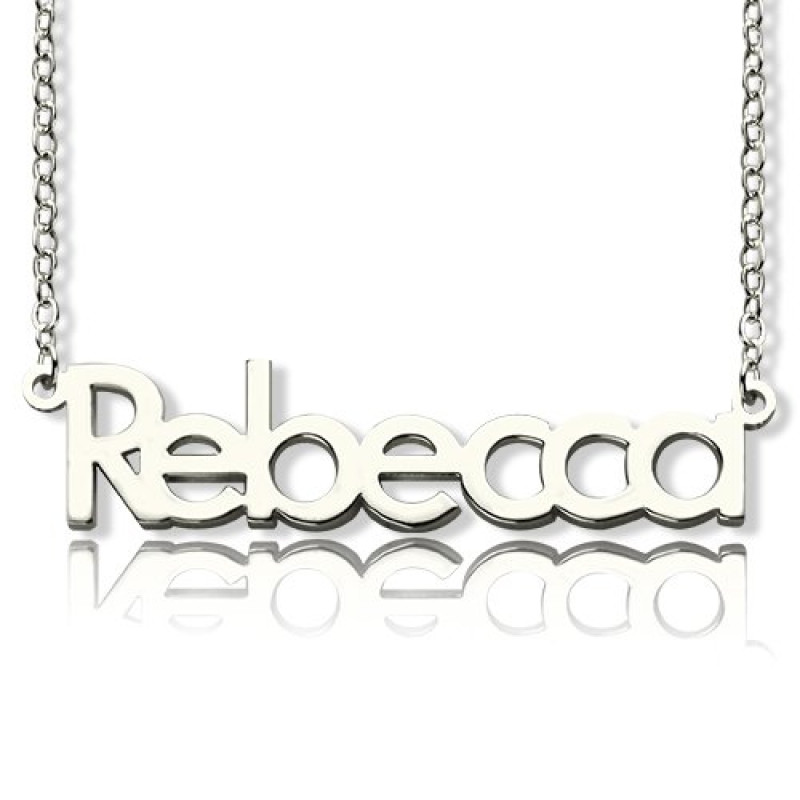Personalised name necklace pendant