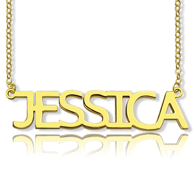Personalised Jessica-style name necklace